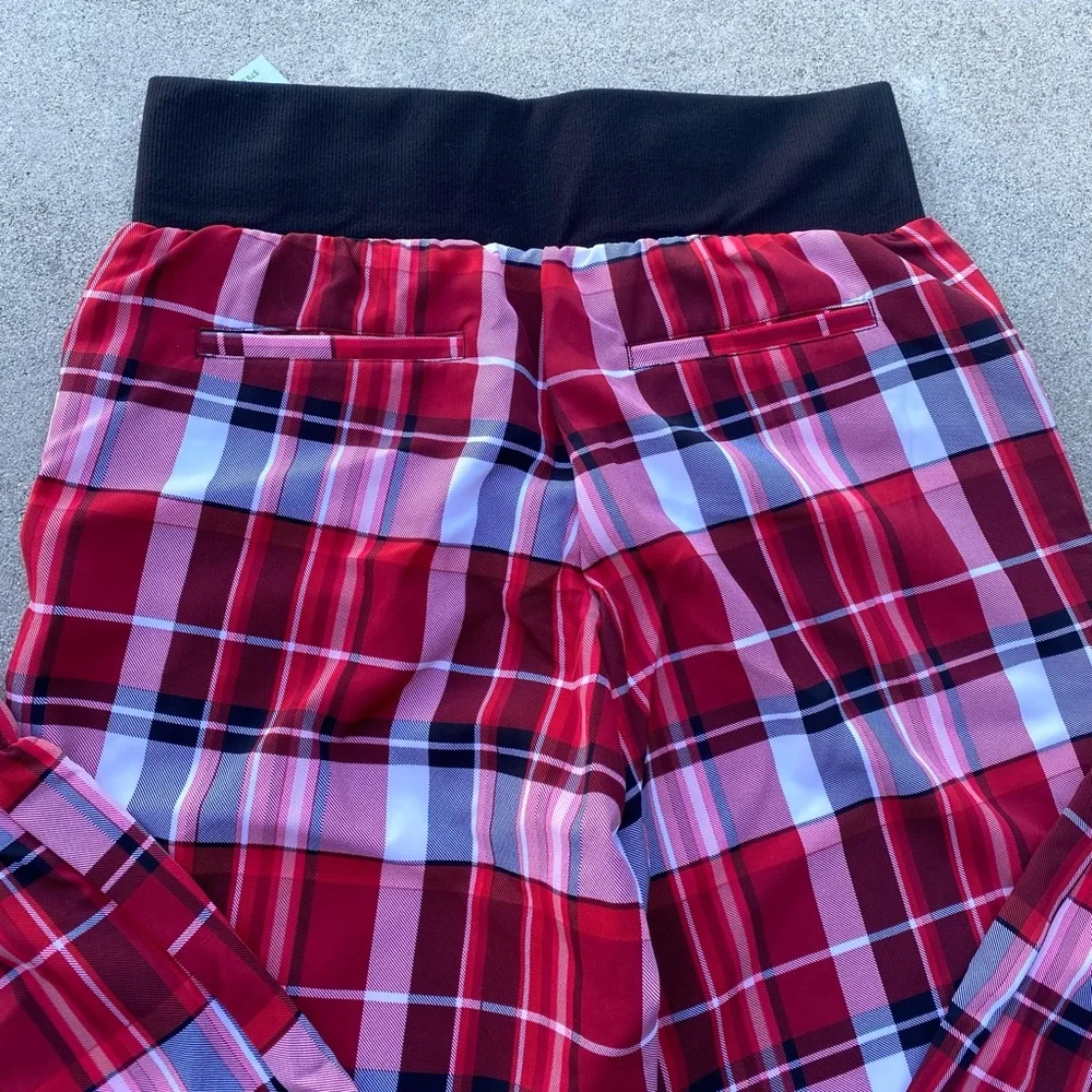 New York & Co. Plaid High Waist Jogger Pant - Picture 12 of 16